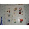 Betty Boop's collection of Xmas cards on her pantry doors